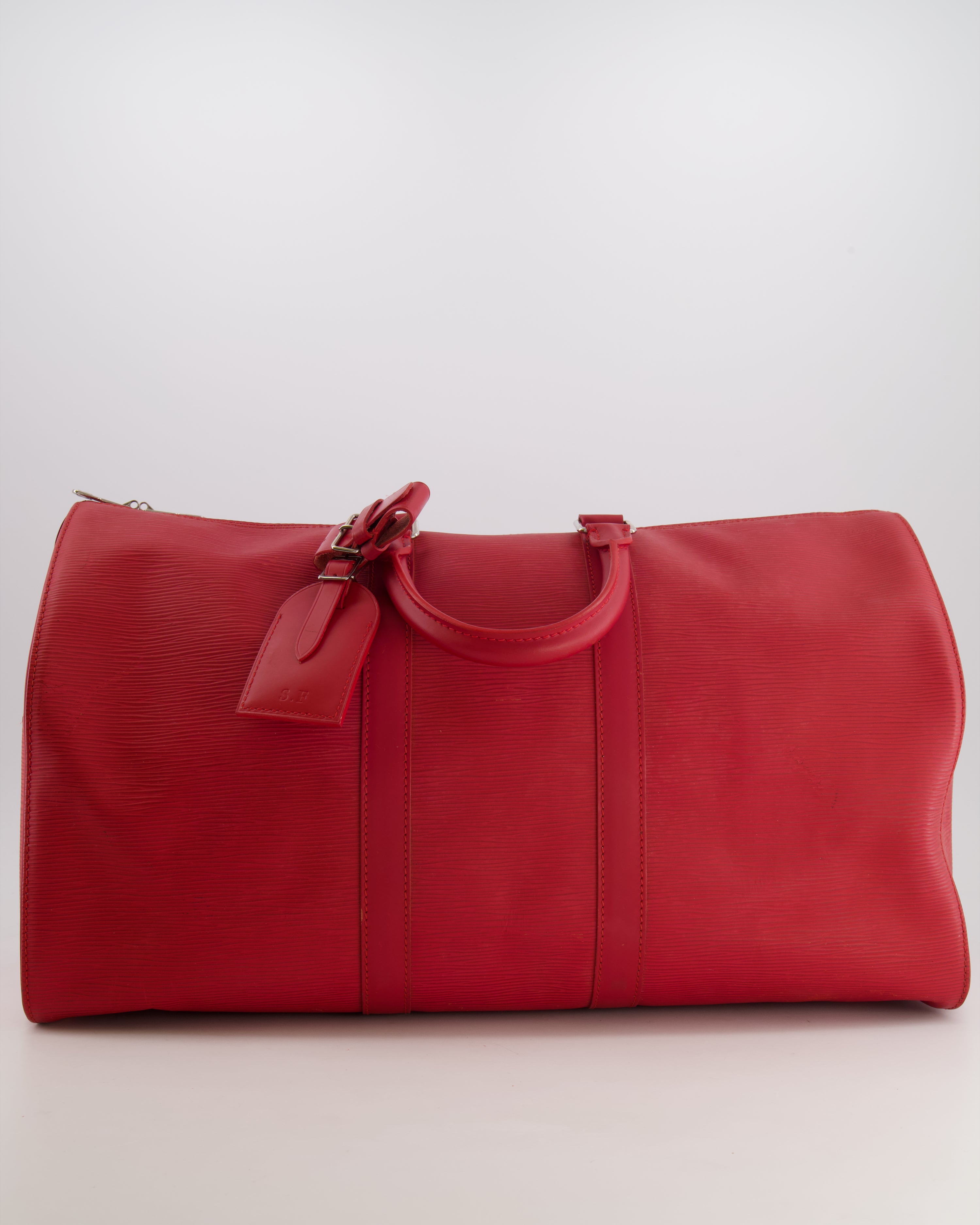 Lous Vuitton Vintage Keepall 50cm Travel Bag in Red Epi Leather