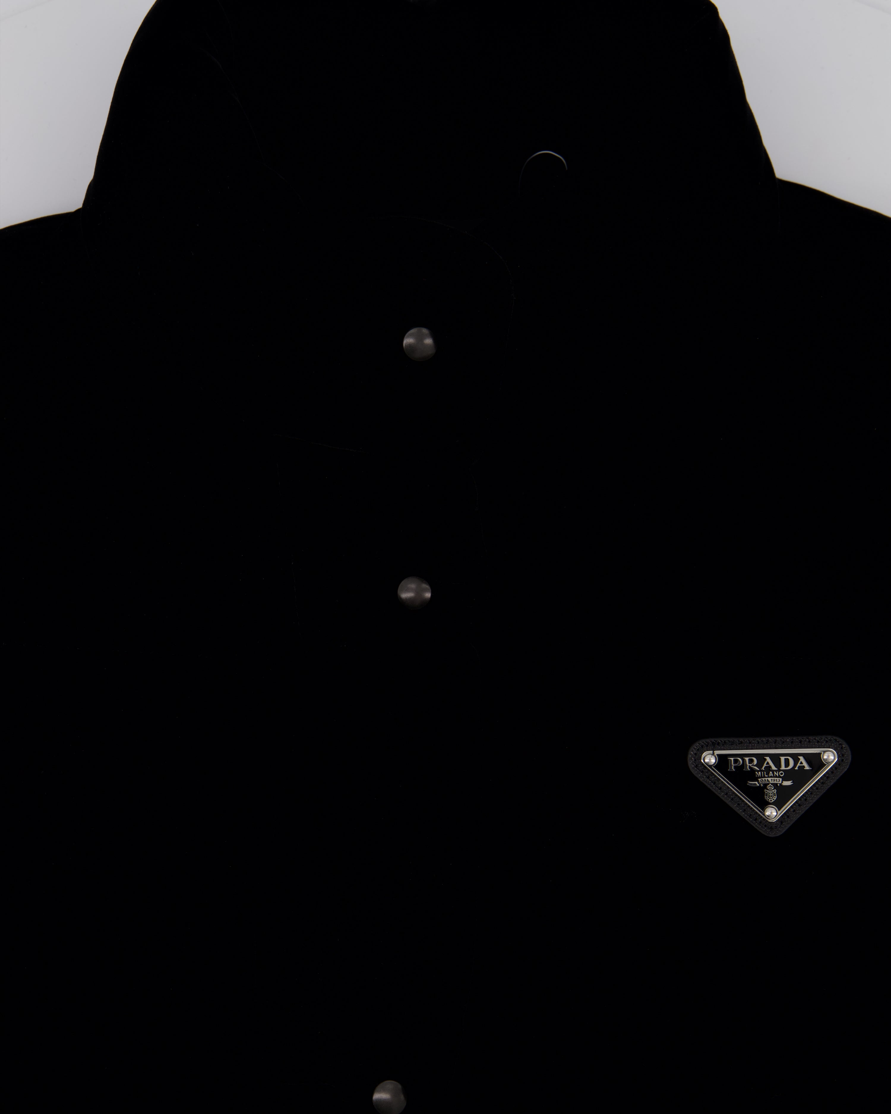 Prada velvet padded jacket - Black