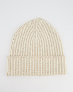 Joseph Beige, White Stripe Wool Blend Hat Size OS