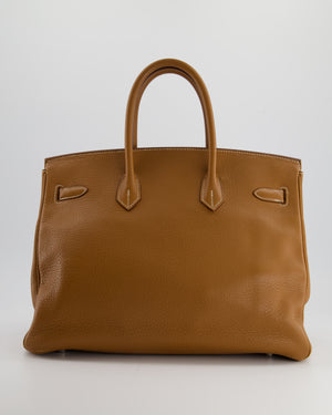 Hermès Birkin Bag 35cm in Gold Togo Leather with Palladium Hardware