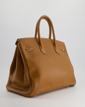 Hermès Birkin Bag 35cm in Gold Togo Leather with Palladium Hardware