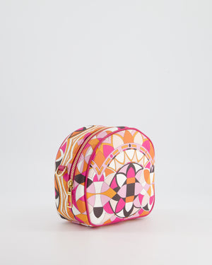 Emilio Pucci Pink, Orange White Leather Crossbody Bag