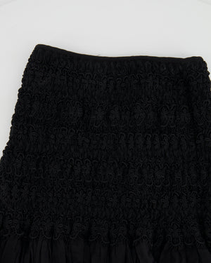 Charo Ruiz Black Ruffled Mini Skirt Size S (UK 8)