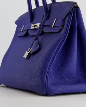 Hermès Birkin 35cm in Bleu Encre Togo Leather with Palladium Hardware