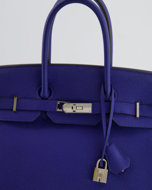 Hermès Birkin 35cm in Bleu Encre Togo Leather with Palladium Hardware