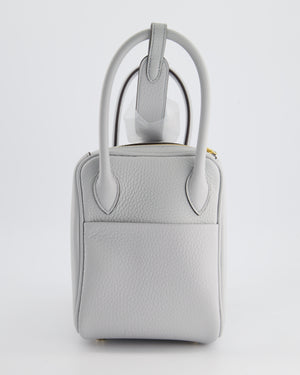 Hermès Lindy Bag 26cm Bleu Pale in Clemence Leather with Gold Hardware