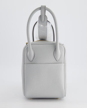 Hermès Lindy Bag 26cm Bleu Pale in Clemence Leather with Gold Hardware