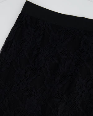 Dolce & Gabbana Black Lace Mini Skirt Size IT 40 (UK 8)