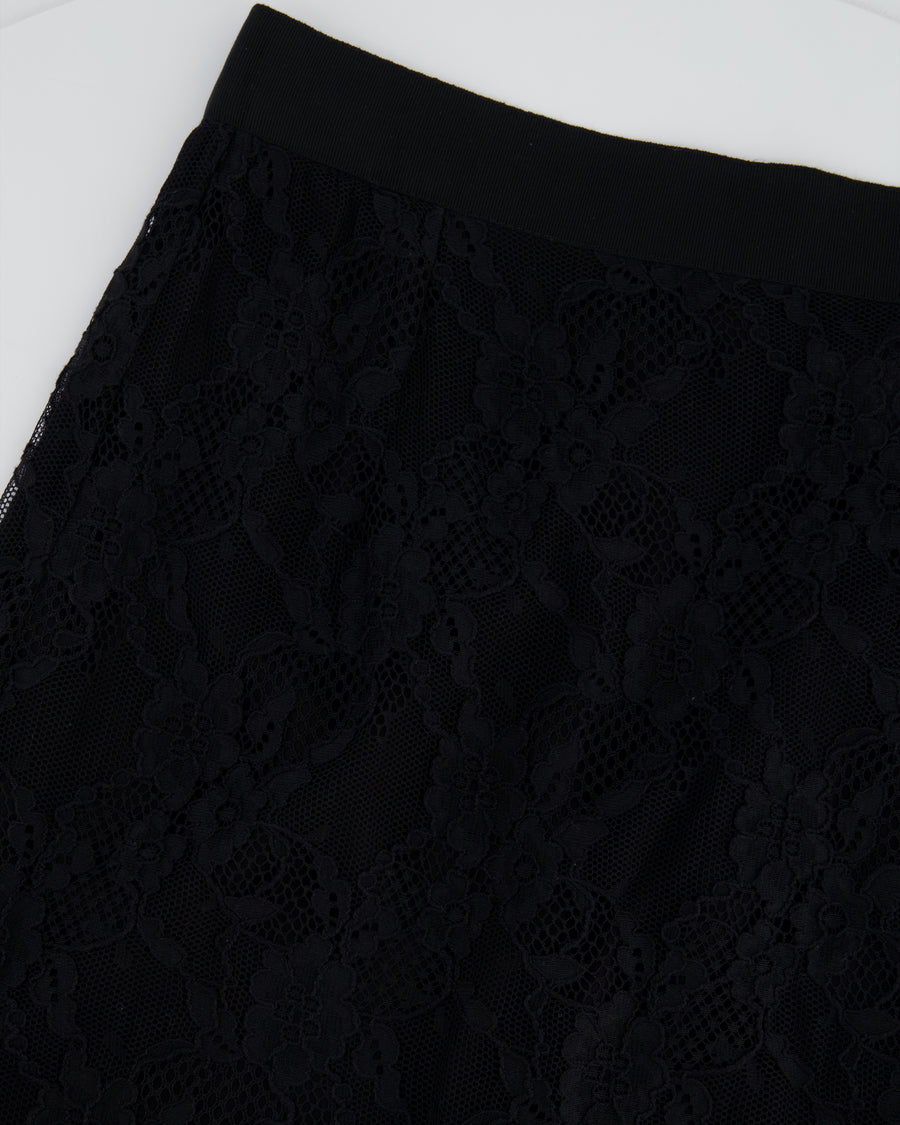 Dolce & Gabbana Black Lace Mini Skirt Size IT 40 (UK 8)