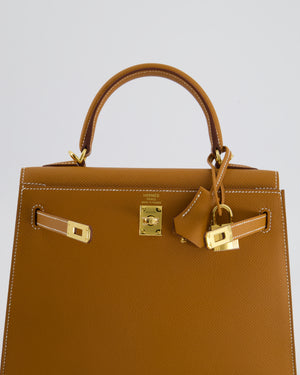 *HOLY GRAIL* Hermès Kelly Sellier 25cm in Gold Epsom Leather with Gold Hardware