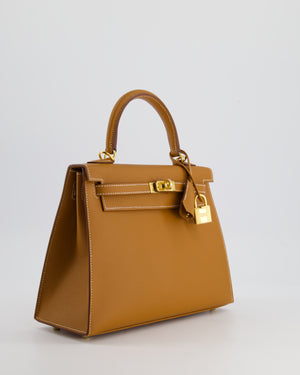 *HOLY GRAIL* Hermès Kelly Sellier 25cm in Gold Epsom Leather with Gold Hardware