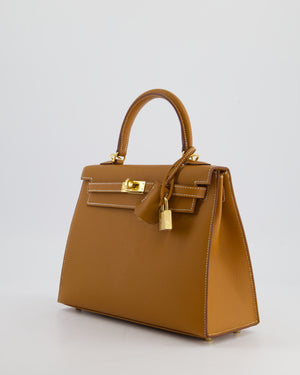 *HOLY GRAIL* Hermès Kelly Sellier 25cm in Gold Epsom Leather with Gold Hardware