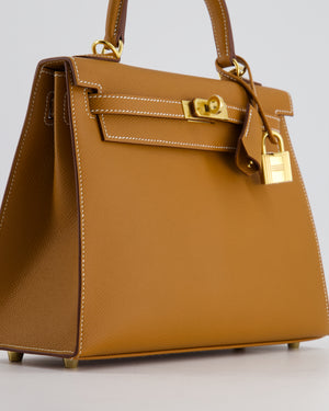 *HOLY GRAIL* Hermès Kelly Sellier 25cm in Gold Epsom Leather with Gold Hardware