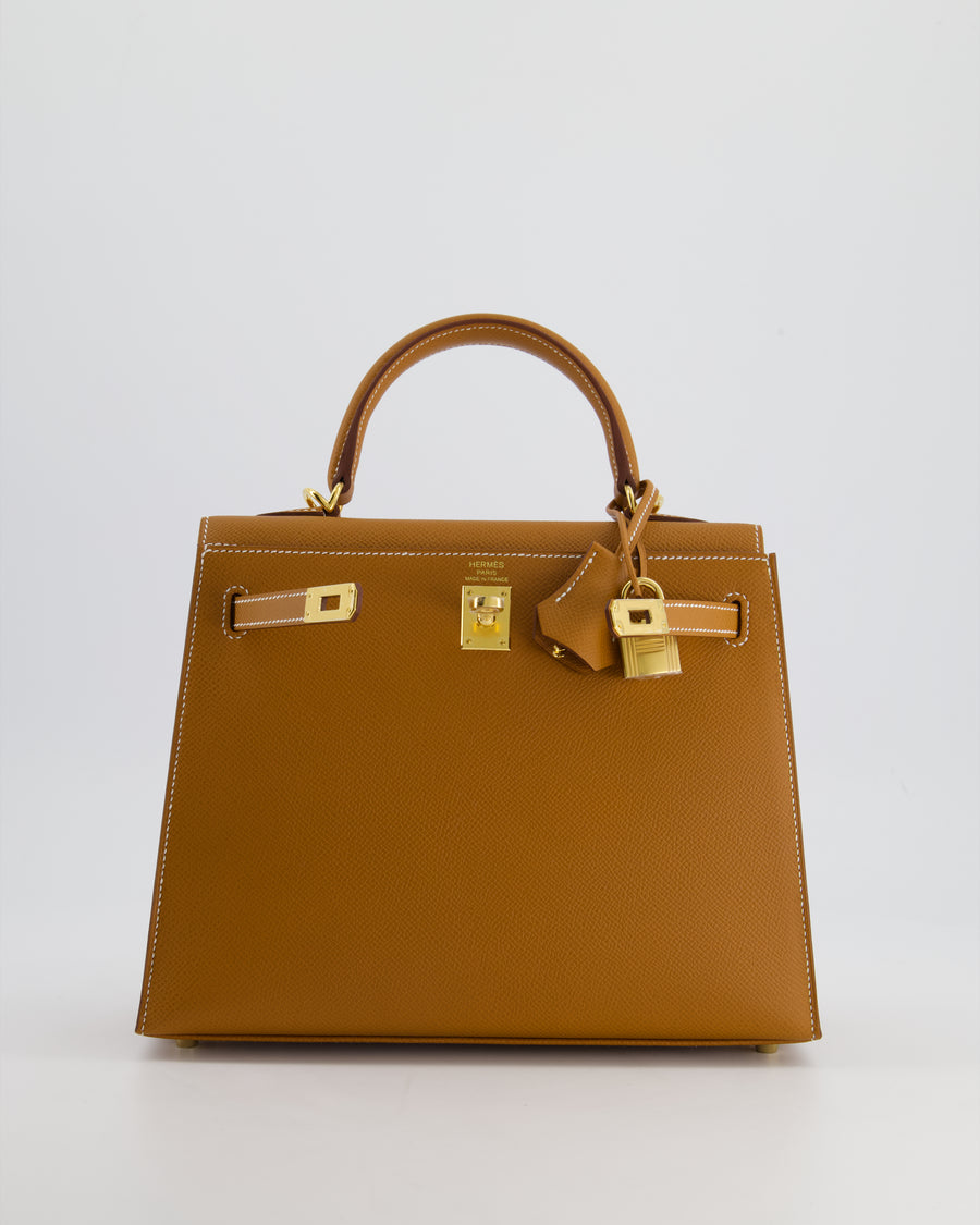 *HOLY GRAIL* Hermès Kelly Sellier 25cm in Gold Epsom Leather with Gold Hardware