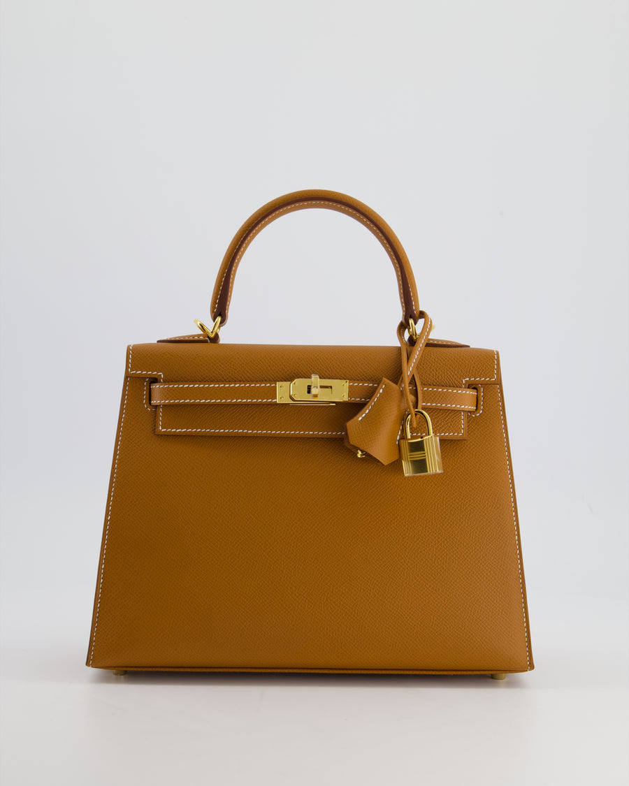 *HOLY GRAIL* Hermès Kelly Sellier 25cm in Gold Epsom Leather with Gold Hardware