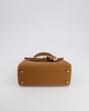 *HOLY GRAIL* Hermès Kelly Bag 25cm Retourne in Gold Togo Leather with Gold Hardware