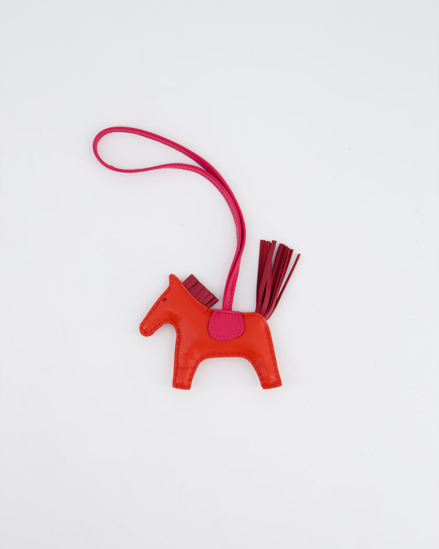 Hermès Rodeo Bag Charm MM in Rose Jaipur