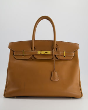 Hermès Birkin Bag 35cm in Gold Epsom Leather with Gold Hardware