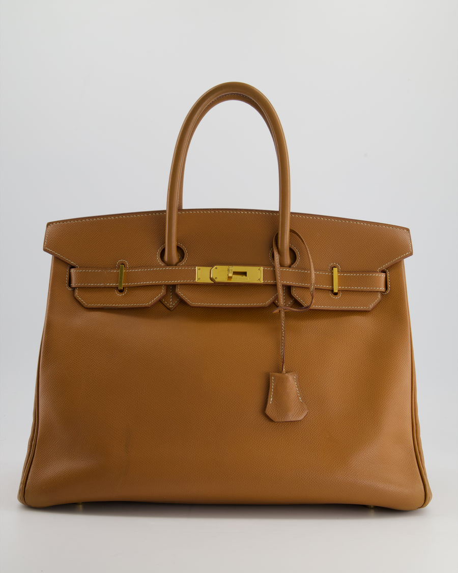 Hermès Birkin Bag 35cm in Gold Epsom Leather with Gold Hardware