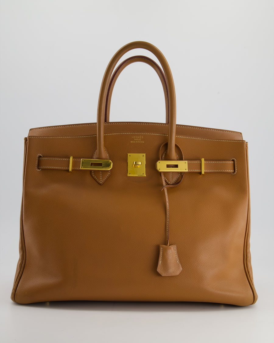 Hermès Birkin Bag 35cm in Gold Epsom Leather with Gold Hardware