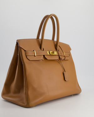 Hermès Birkin Bag 35cm in Gold Epsom Leather with Gold Hardware