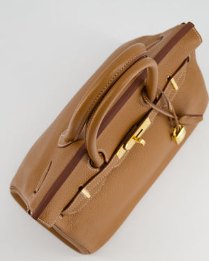 *RARE* Hermès Birkin Bag Retourne 30cm in Gold Togo Leather with Gold Hardware