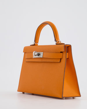 *HOT & FIRE PRICE* Hermès Mini Kelly II 20cm in Orange Epsom Leather with Palladium Hardware