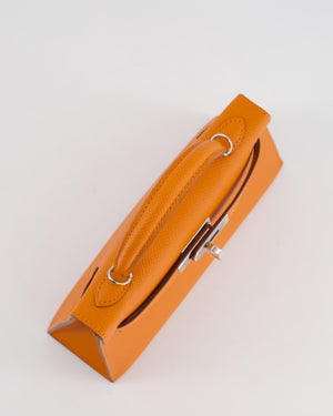 *HOT & FIRE PRICE* Hermès Mini Kelly II 20cm in Orange Epsom Leather with Palladium Hardware