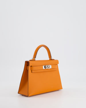 *HOT & FIRE PRICE* Hermès Mini Kelly II 20cm in Orange Epsom Leather with Palladium Hardware