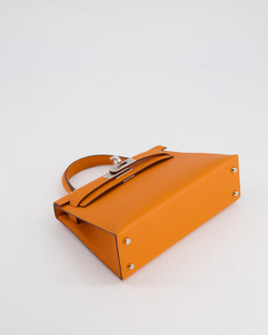 *HOT & FIRE PRICE* Hermès Mini Kelly II 20cm in Orange Epsom Leather with Palladium Hardware