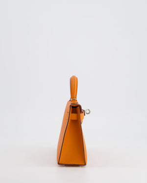 *HOT & FIRE PRICE* Hermès Mini Kelly II 20cm in Orange Epsom Leather with Palladium Hardware