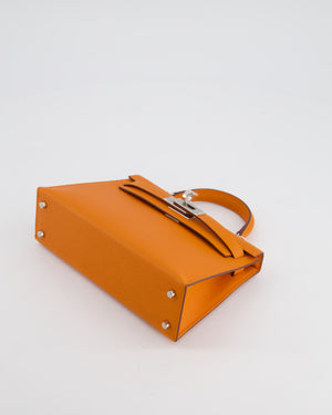 *HOT & FIRE PRICE* Hermès Mini Kelly II 20cm in Orange Epsom Leather with Palladium Hardware