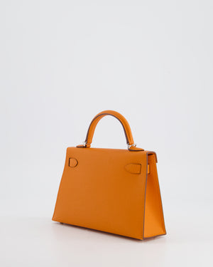 *HOT & FIRE PRICE* Hermès Mini Kelly II 20cm in Orange Epsom Leather with Palladium Hardware