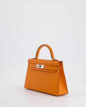 *HOT & FIRE PRICE* Hermès Mini Kelly II 20cm in Orange Epsom Leather with Palladium Hardware