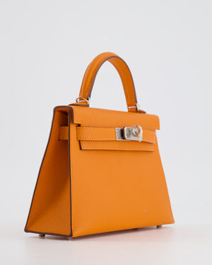 *HOT & FIRE PRICE* Hermès Mini Kelly II 20cm in Orange Epsom Leather with Palladium Hardware