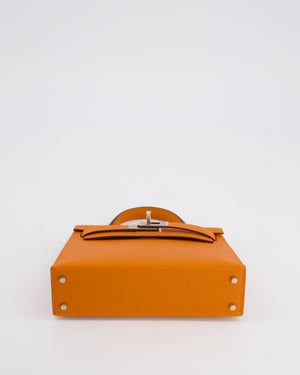 *HOT & FIRE PRICE* Hermès Mini Kelly II 20cm in Orange Epsom Leather with Palladium Hardware