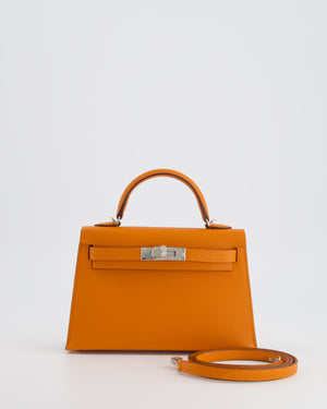 *HOT & FIRE PRICE* Hermès Mini Kelly II 20cm in Orange Epsom Leather with Palladium Hardware