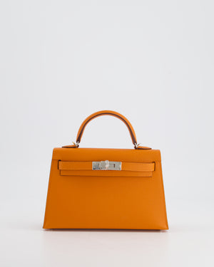 *HOT & FIRE PRICE* Hermès Mini Kelly II 20cm in Orange Epsom Leather with Palladium Hardware