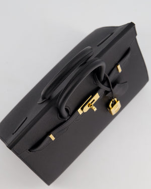 *HOLY GRAIL* Hermès Birkin 25cm Bag in Noir Epsom Leather with Gold Hardware