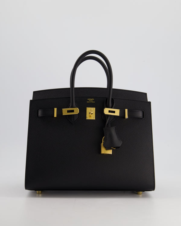 *HOLY GRAIL* Hermès Birkin 25cm Bag in Noir Epsom Leather with Gold Hardware