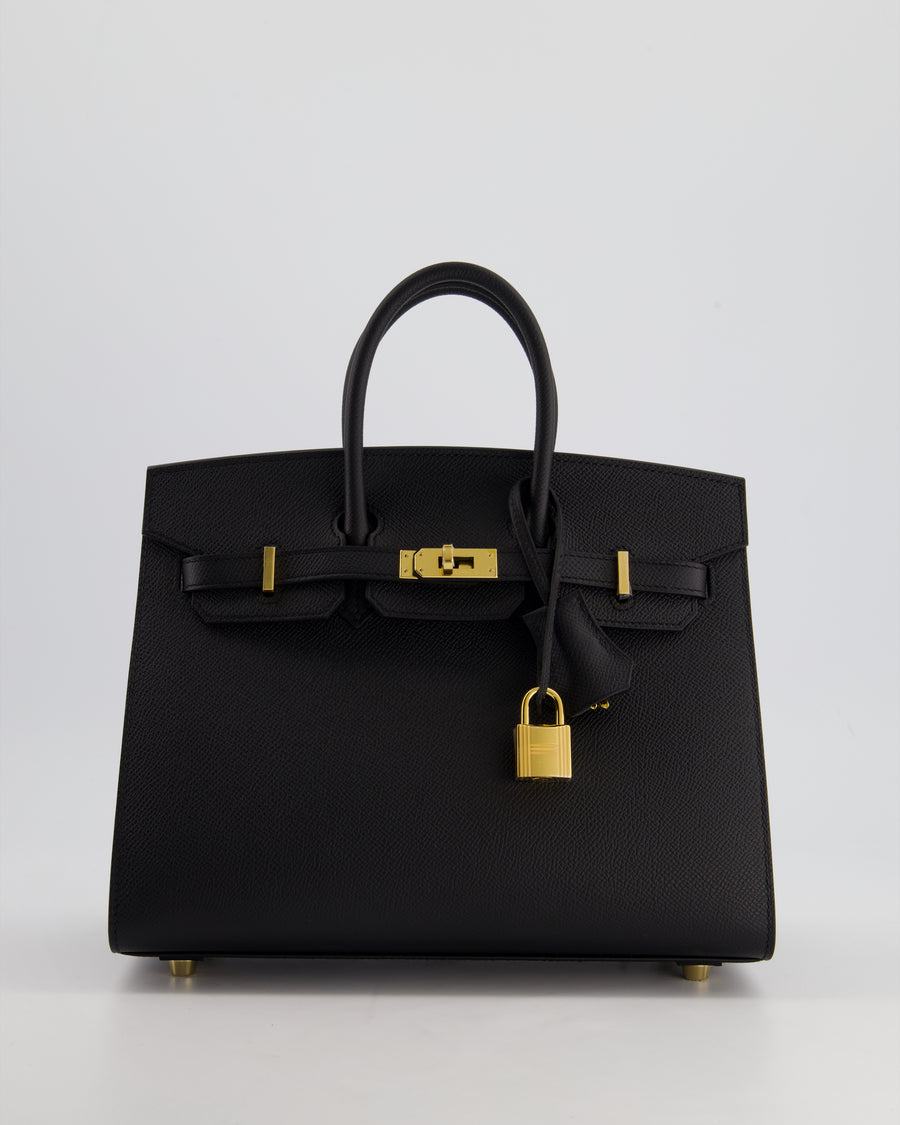 *HOLY GRAIL* Hermès Birkin 25cm Bag in Noir Epsom Leather with Gold Hardware