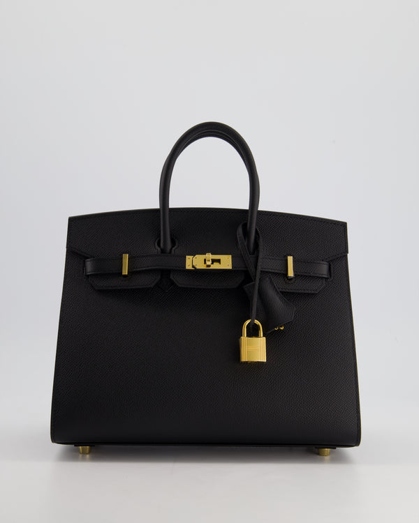 *HOLY GRAIL* Hermès Birkin 25cm Bag in Noir Epsom Leather with Gold Hardware