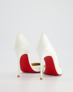 Christian Louboutin White Patent Iriza Pointed Heel Size EU 39.5