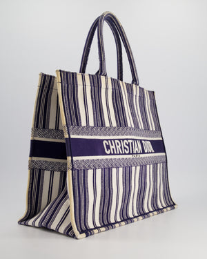 *FIRE PRICE* Christian Dior Navy & White La Canvas Porto Cervo Edition Book Tote