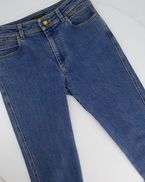 Louis Vuitton Blue High-Waist Skinny Jeans FR 38 (UK 10)