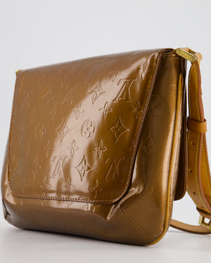 Louis Vuitton Vintage Bronze Vernis Copper Thompson Street Bag in Patent Canvas and Vacchetta Leather