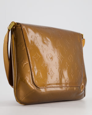 Louis Vuitton Vintage Bronze Vernis Copper Thompson Street Bag in Patent Canvas and Vacchetta Leather