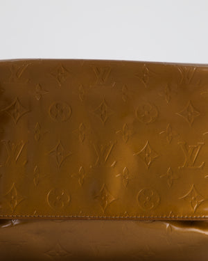 Louis Vuitton Vintage Bronze Vernis Copper Thompson Street Bag in Patent Canvas and Vacchetta Leather