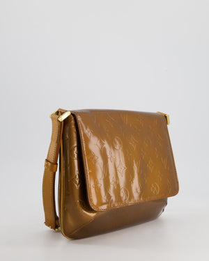 Louis Vuitton Vintage Bronze Vernis Copper Thompson Street Bag in Patent Canvas and Vacchetta Leather