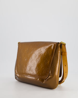 Louis Vuitton Vintage Bronze Vernis Copper Thompson Street Bag in Patent Canvas and Vacchetta Leather